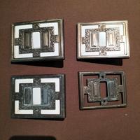 placche elettriche vintage  interruttori luci