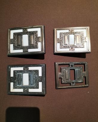 placche elettriche vintage  interruttori luci