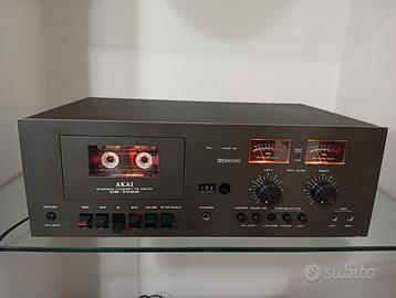 Akai cs-705 d Cassette Deck Stereo 2 Testine
