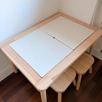 Tavolo ikea FLISAT bambini cin sgabelli