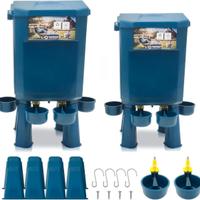 Kit 2 Abbeveratoi Galline 11L/7L – Anti-spreco d’a
