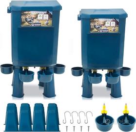 Kit 2 Abbeveratoi Galline 11L/7L – Anti-spreco d’a