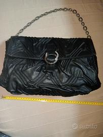 Borsa Bulgari nera/pitone