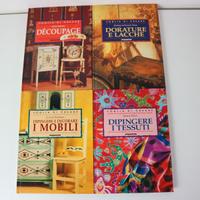 4 VOLUMI CREARE DEAGOSTINI MOBILI TESSUTI DECOUPAG