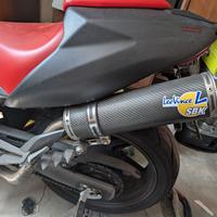 Cagiva Raptor 1000 scarichi alti carbonio 