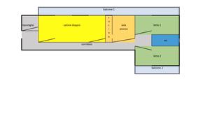 Ampio e luminoso quadrivani in stabile signorile t