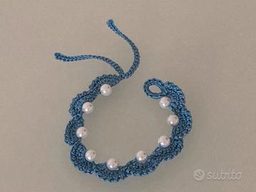 Bracciale uncinetto lavorazione a mano