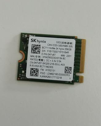 SSD NVME SK HYNIX 256gb