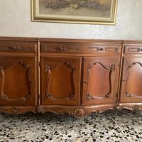 Bella credenza in noce massello, stile barocco