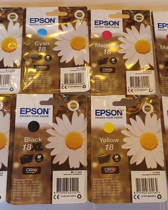8 Cartucce Originali Epson Margherita NUOVE