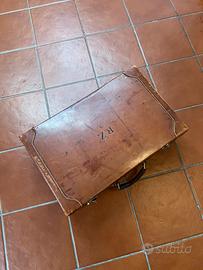 Valigia baule in pelle