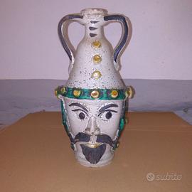 Fiasco antropomorfo Ceramiche Iudice Caltagirone
