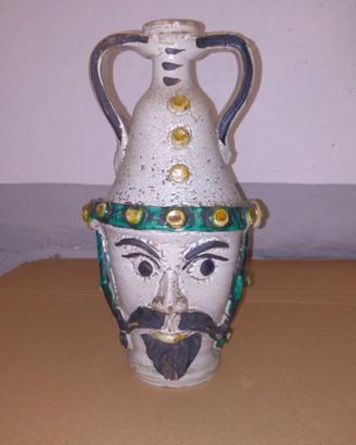 Fiasco antropomorfo Ceramiche Iudice Caltagirone