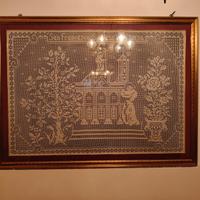 quadro all'uncinetto fatto a mano 1,73×1,27