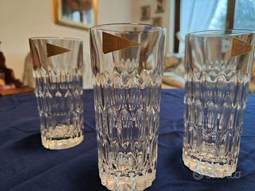 Set 5 bicchieri tumbler in cristallo