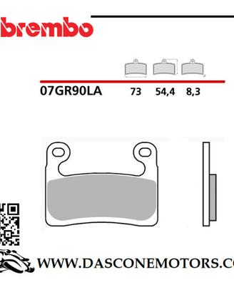 COPPIA PASTIGLIE BREMBO BMW 1000 1250