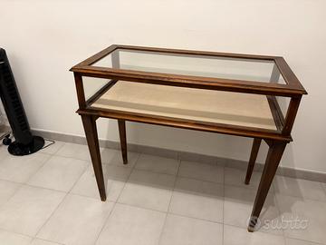 Tavolino vetrina da esposizione