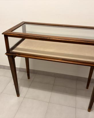 Tavolino vetrina da esposizione