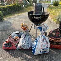 Barbecue a carbone con kit