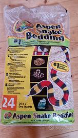 lettiera in aspen per rettili 