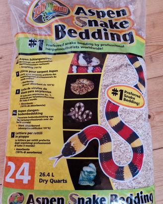 lettiera in aspen per rettili 