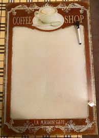 Lavagna Vetro Coffee Shop Montemaggi