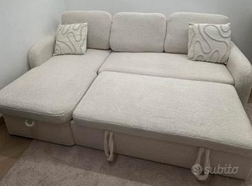 Divano letto boucle