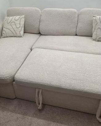 Divano letto boucle