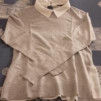 Maglioncino con inserto organza