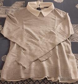 Maglioncino con inserto organza