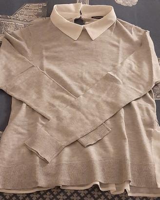 Maglioncino con inserto organza