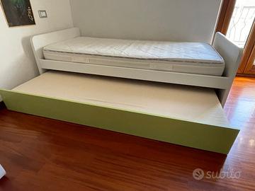 letto singolo,letto estraibile, MOLTENI