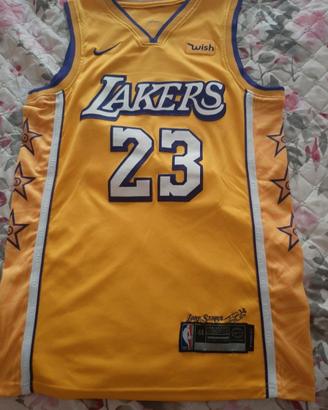 Canotta Nba City edition Lebron James Lakers 