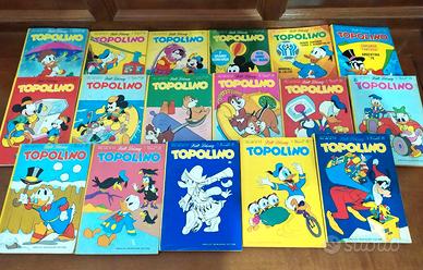 Lotto di 17 fumetti vintage di topolino anni 70