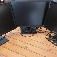 3 monitor 22 e 19 pollici audio incorporato