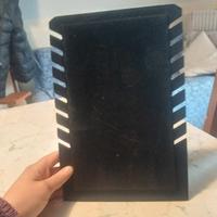 Espositore collane rivestito in velluto nero