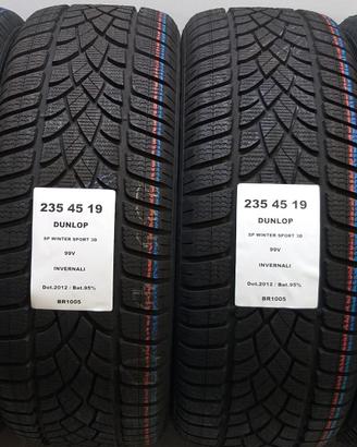 4 GOMME 235 45 19 DUNLOP BR1005