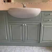 Mobile azzurro bagno slim