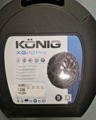 Catene neve KÖNIG XG-12 Pro 230 NUOVE – SUV Camper