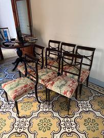 Set di 6 sedie vintage m in legno massello