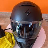 Casco scorpion moto nero opaco