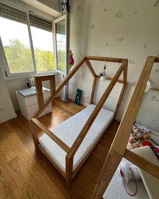 Letto Mon lit cabane a forma di casetta