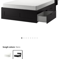 Letto contenitore + testiera IKEA