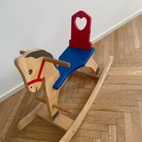Cavallo a dondolo legno - Città del sole