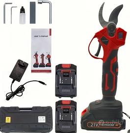 Forbici elettriche per potatura con 2 batterie