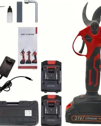 Forbici elettriche per potatura con 2 batterie