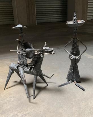 Sculture in ferro vintage anni 60 70