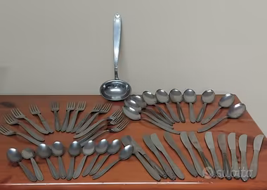 Servizio  posate Serafino Zani inox vintage
