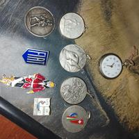 Medaglia da collezione più orologio antico