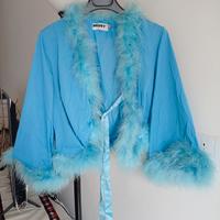 elegante camicia da notte azzurra